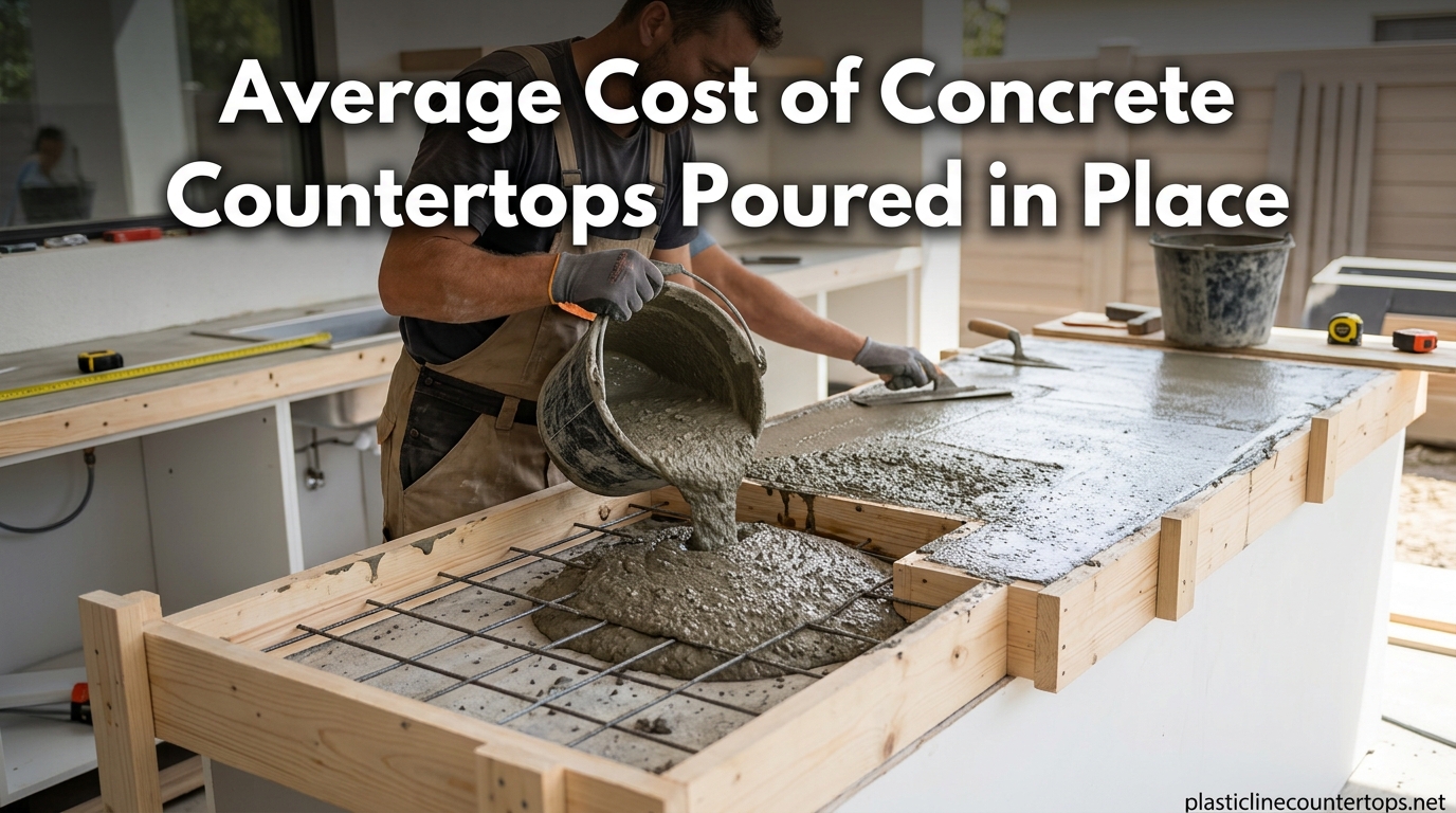 Average Cost of Concrete Countertops Poured in Place