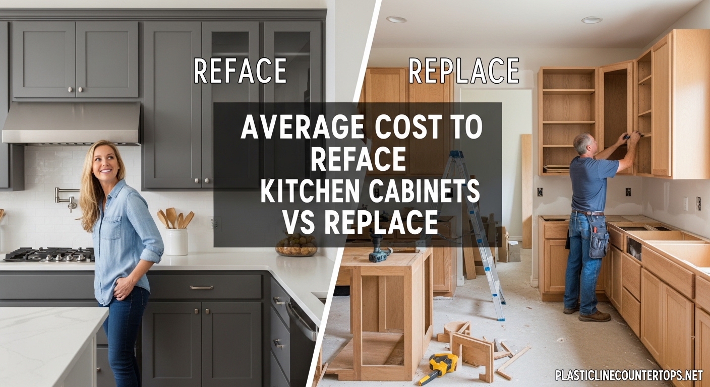 Average Cost to Reface Kitchen Cabinets vs Replace