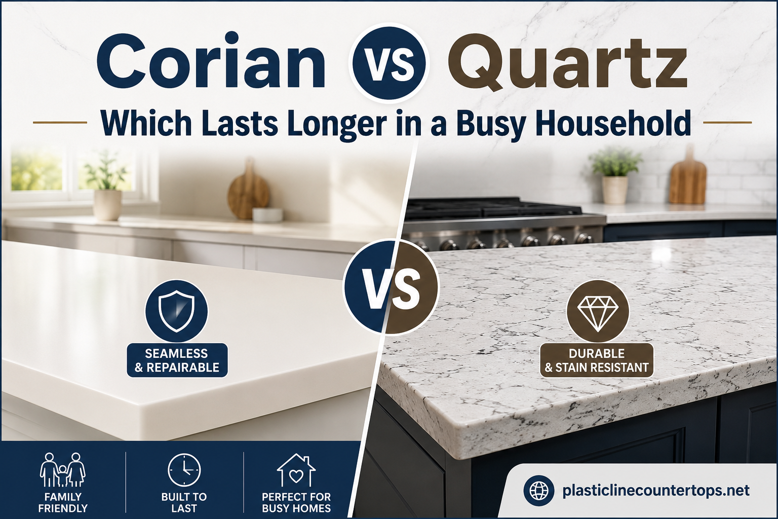 Corian vs Quartz Which Lasts Longer in a Busy Household