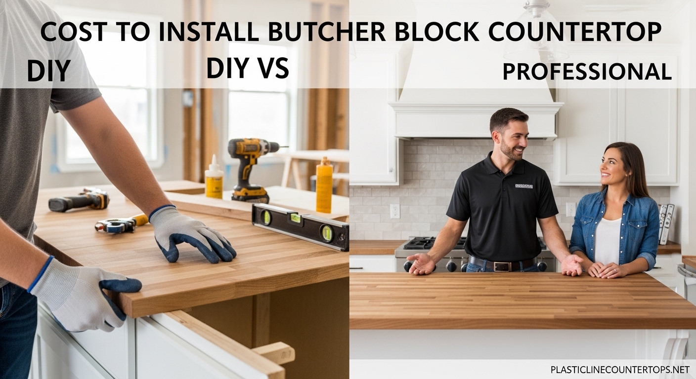 Cost To Install Butcher Block Countertop Diy VS Professional