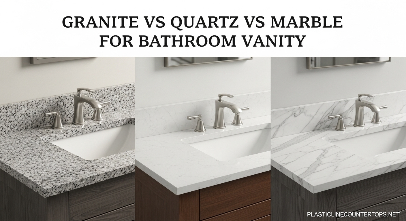 Granite vs Quartz vs Marble for Bathroom Vanity