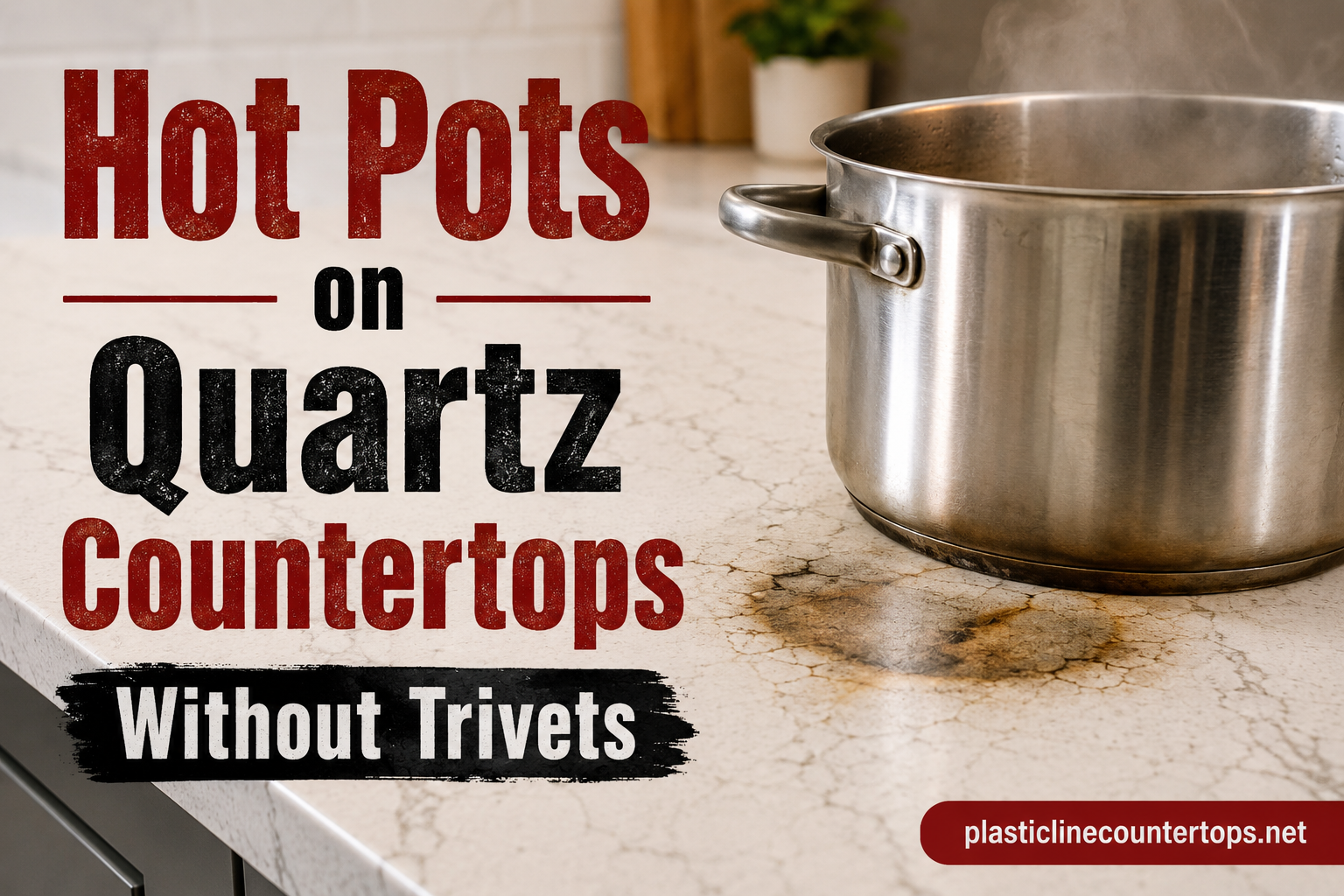Hot Pots on Quartz Countertops Without Trivets