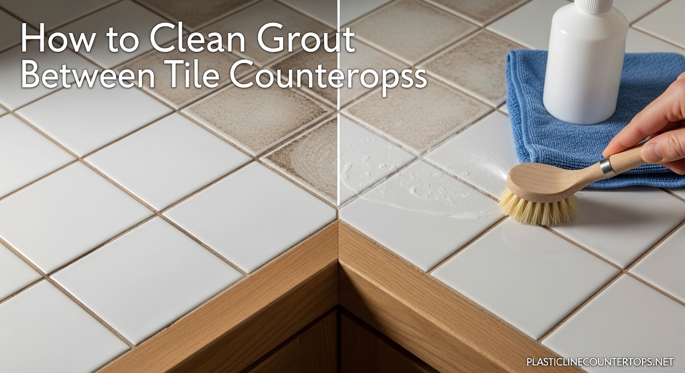 How to Clean Grout Between Tile Countertops