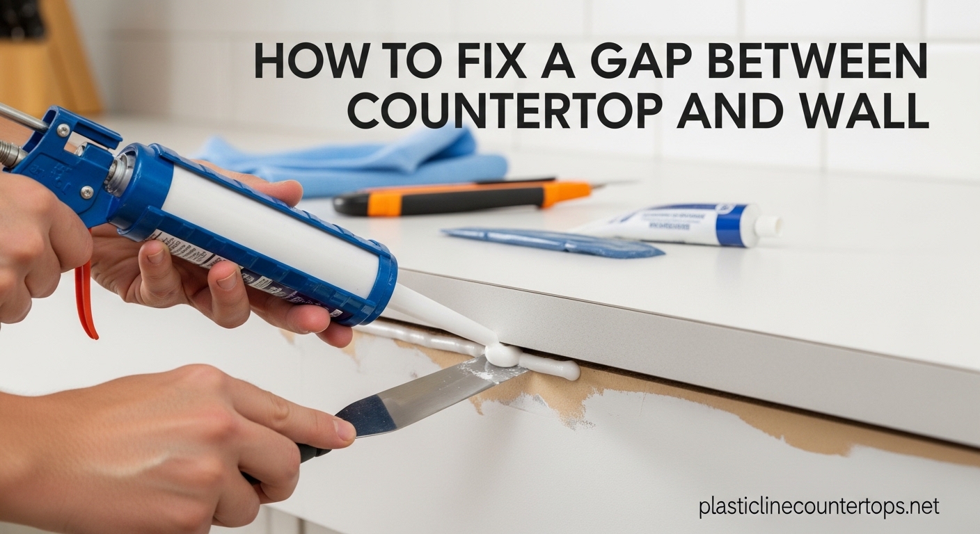 How to Fix a Gap Between Countertop and Wall