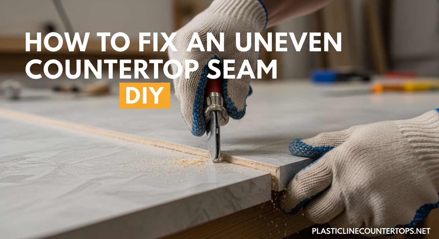 How to Fix an Uneven Countertop Seam DIY