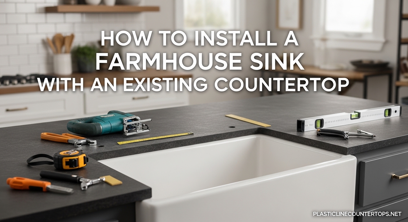 How to Install a Farmhouse Sink with an Existing Countertop
