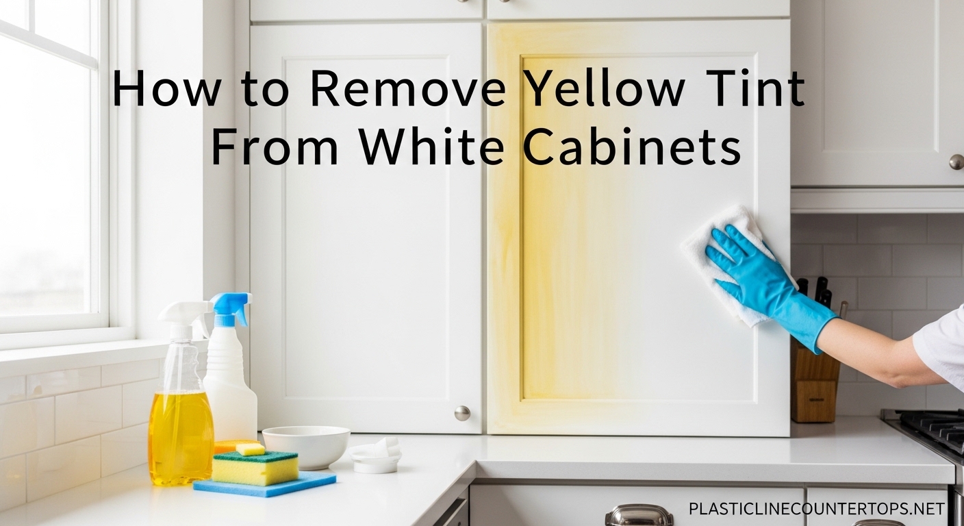 How to Remove Yellow Tint From White Cabinets