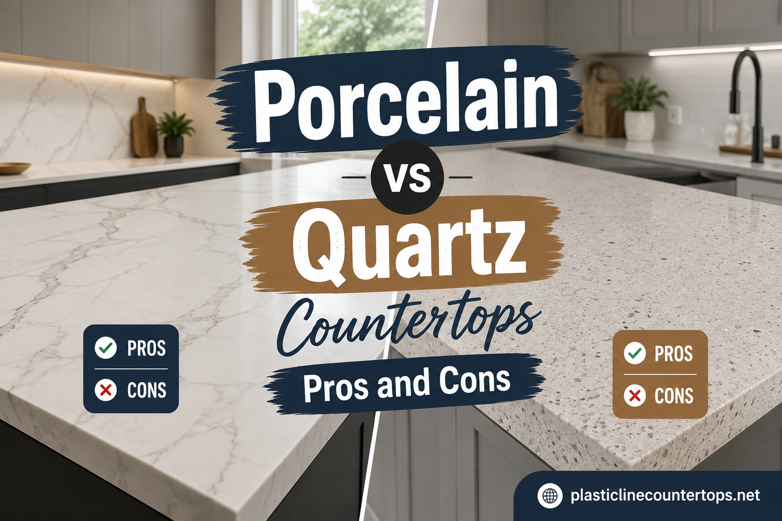 Porcelain vs Quartz Countertops Pros and Cons