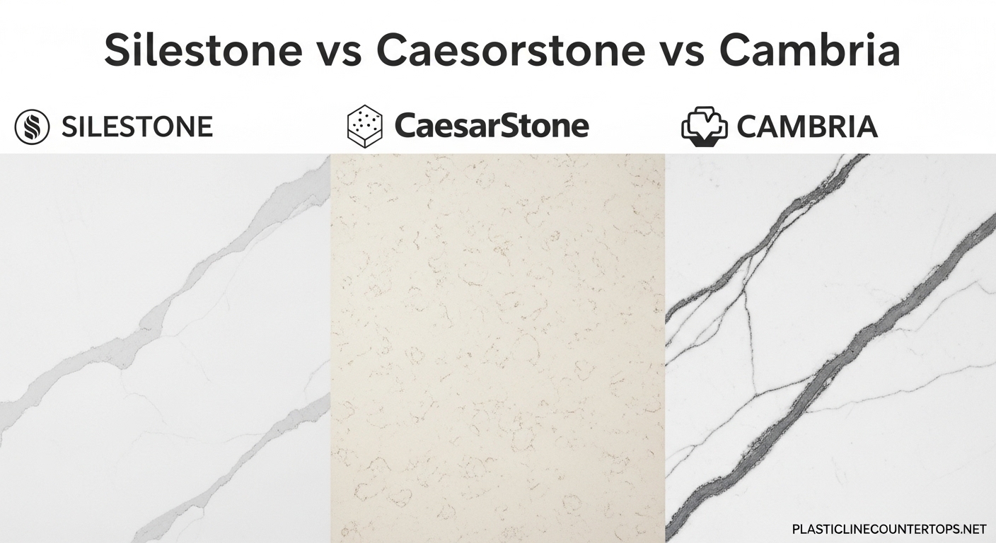 Silestone vs Caesarstone vs Cambria