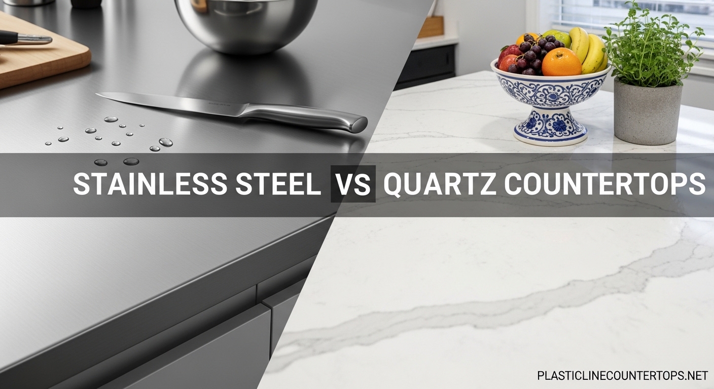 Stainless Steel vs Quartz Countertops