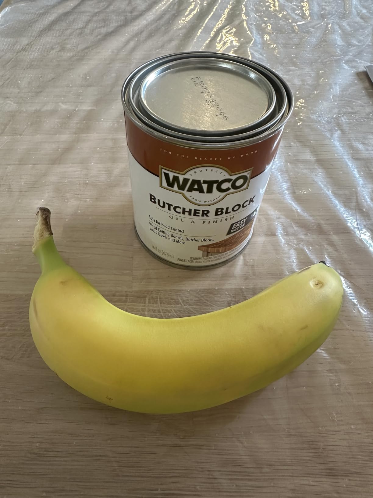 Watco Butcher Block Oil & Finish | Safe For Food Contact | Easy Wipe-On Application | Oil Sheen Enhances and Protects | Clear | Pint customer photo 1
