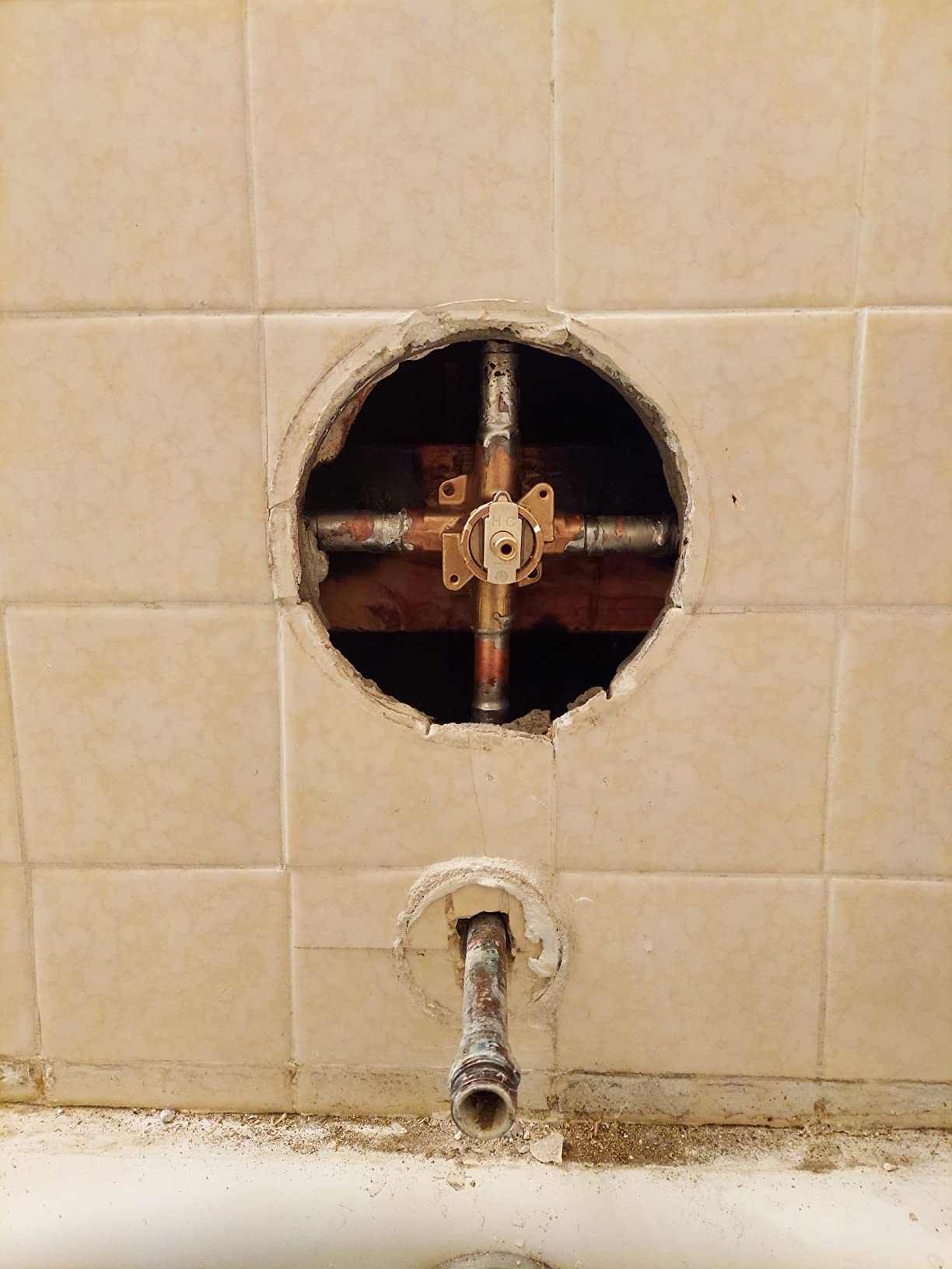 Moen 2520 PosiTemp Rough-In Pressure Balancing Shower Valve, 1/2-Inch CC Connection customer photo 1
