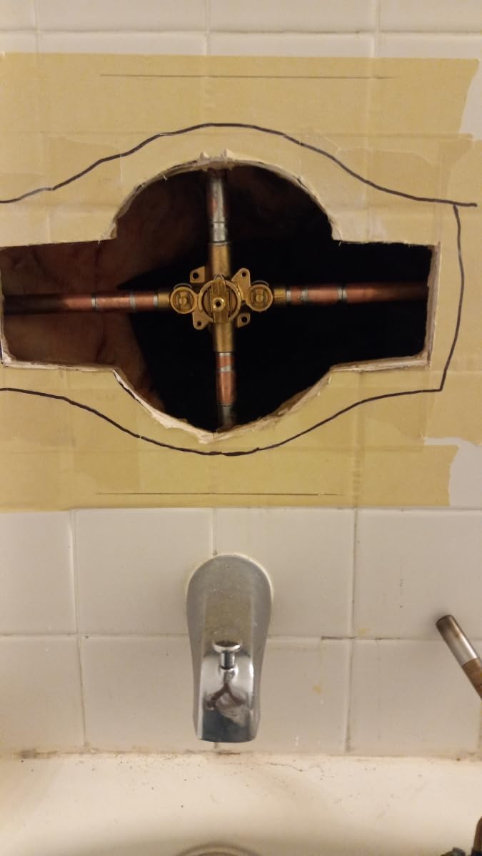 Moen 2570 PosiTemp Rough-In Pressure Balancing 4-Port Brass Tub and Shower Valve with Stops customer photo 2