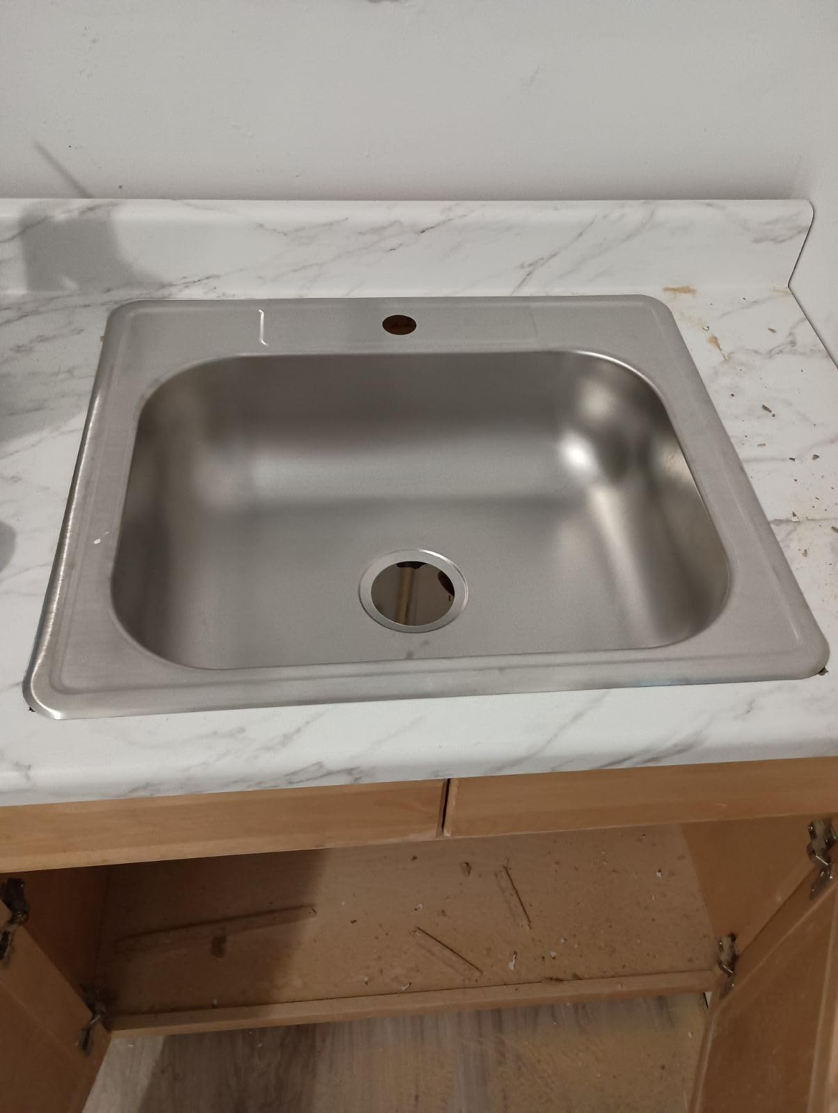 Elkay Dayton D125223 Single Bowl Drop-in Stainless Steel Sink, Satin, 25 x 22 customer photo 1