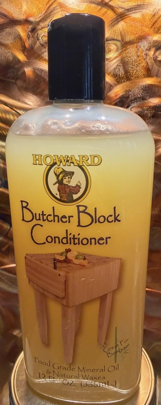 Howard Products Butcher Block Conditioner and Food Grade Mineral Oil for Wood Cutting Boards, 12 Fl Oz - Enhanced Wood Care customer photo 1