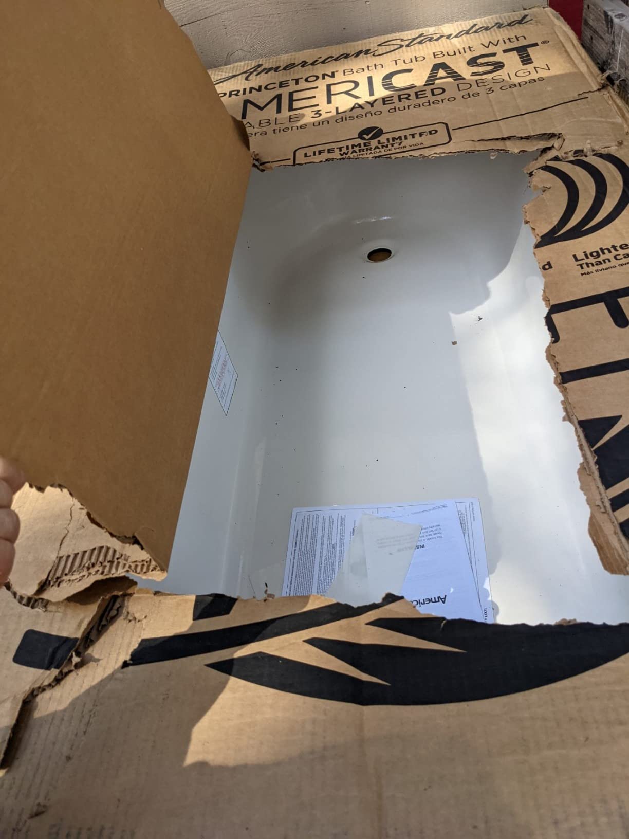 American Standard Princeton Americast 60 x 30-Inch Integral Apron Bathtub Right-Hand Outlet With Integral Drain customer photo 2