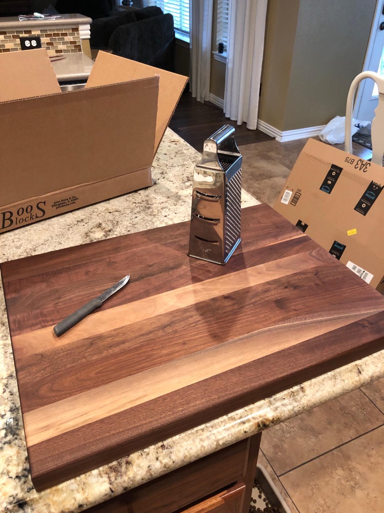 John Boos R-Board Series Rectangular Wooden Walnut Cutting Board 24