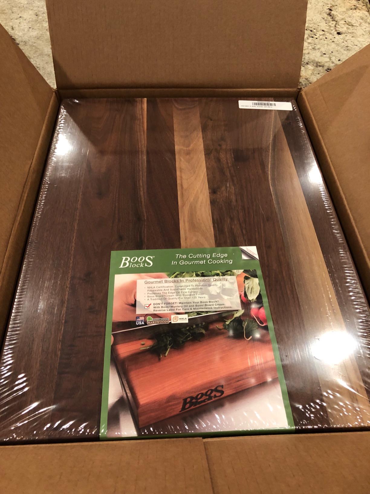 John Boos R-Board Series Rectangular Wooden Walnut Cutting Board 24