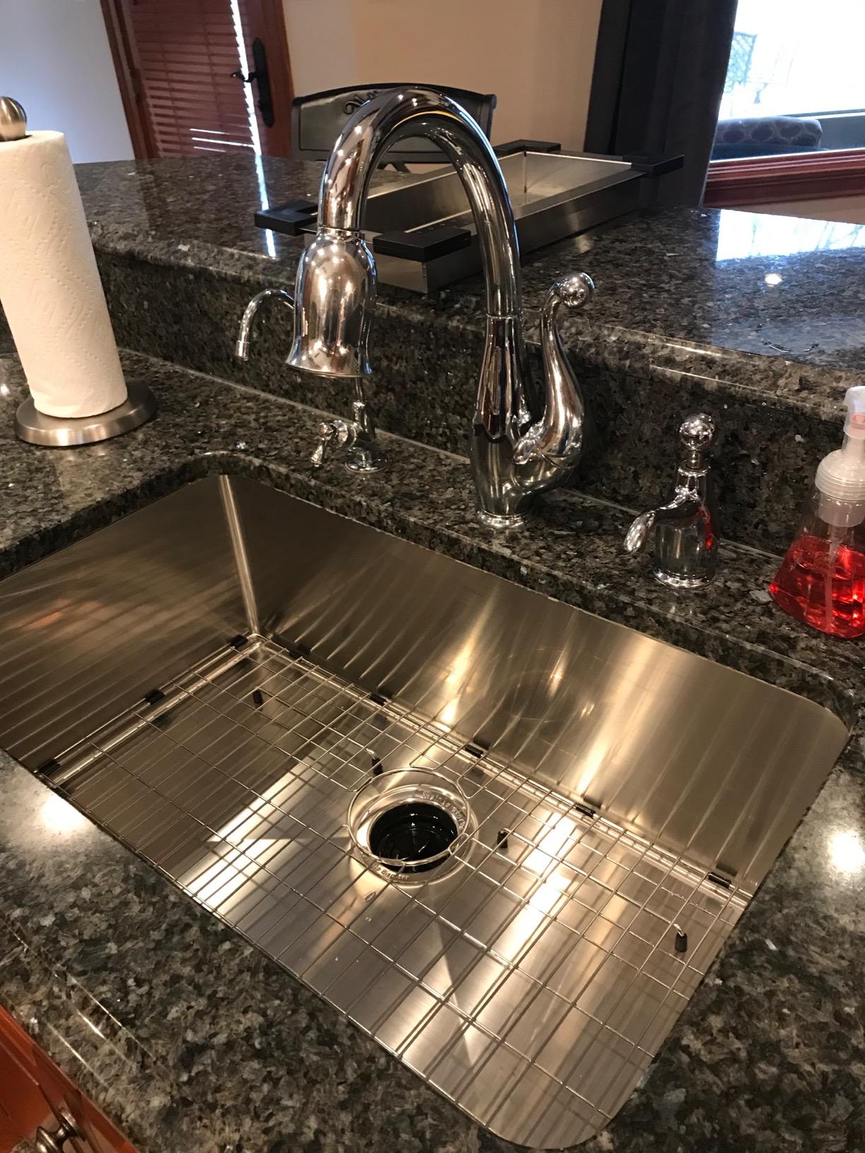 Kraus KHU100-32 Standart PRO 16 Gauge Undermount Single Bowl Stainless Steel Kitchen Sink, 32 Inch customer photo 1