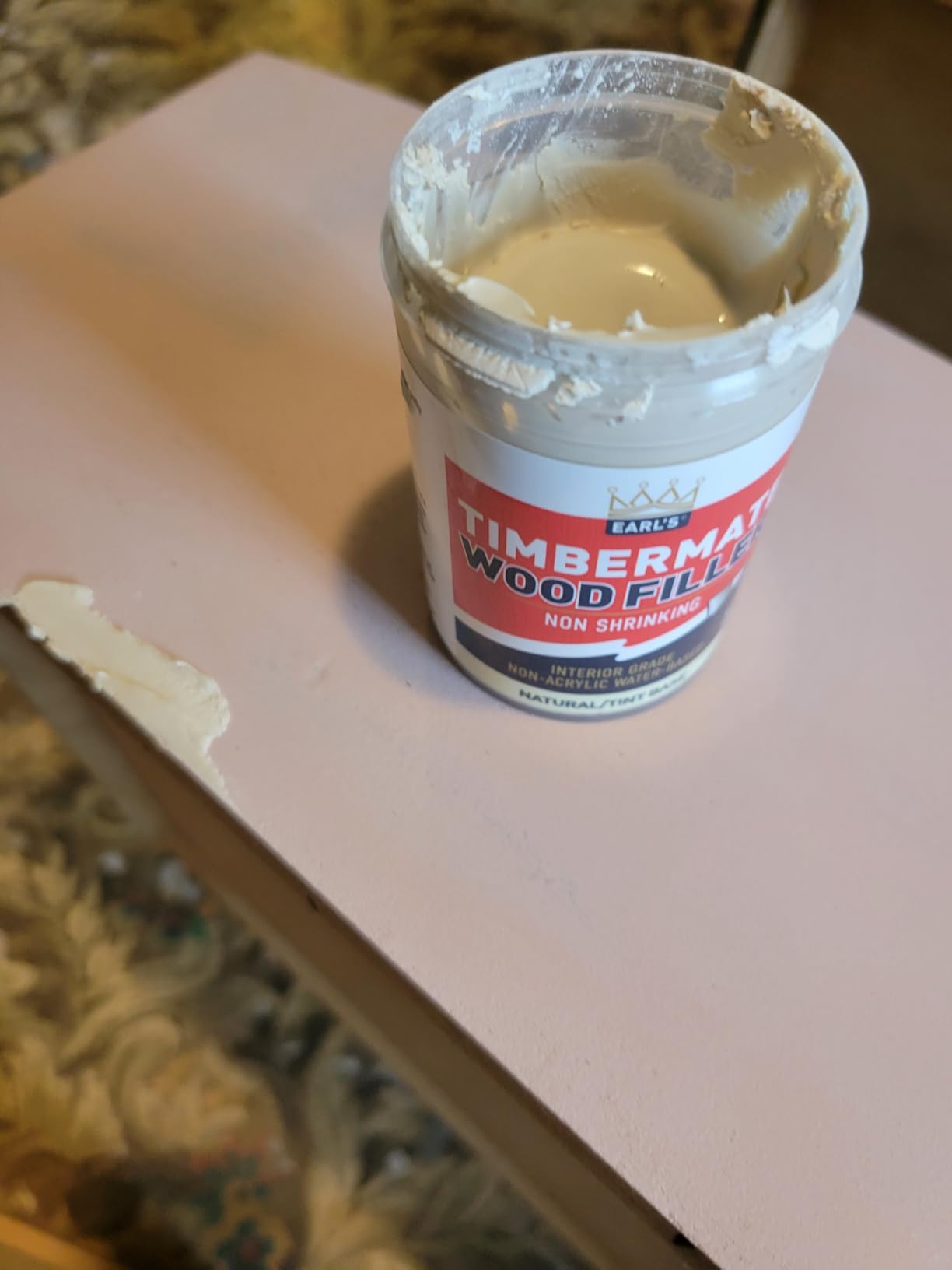 Timbermate Wood Filler, Water Based, 8oz, Natural customer photo 1