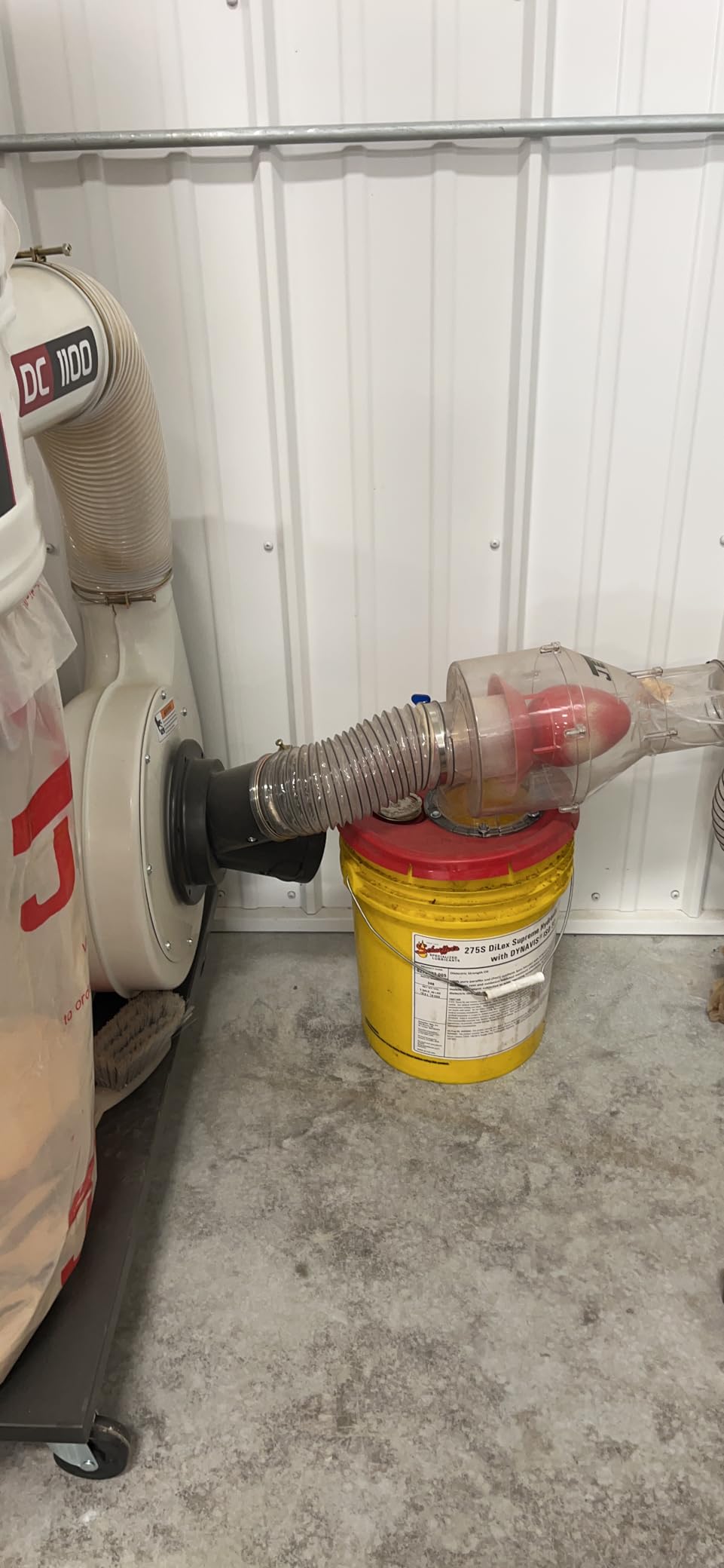 JET Vortex Cone Dust Collector, 5-Micron Bag Filter, 1-1/2 HP, 115/230V 1Ph (DC-1100VX-5M) customer photo 1