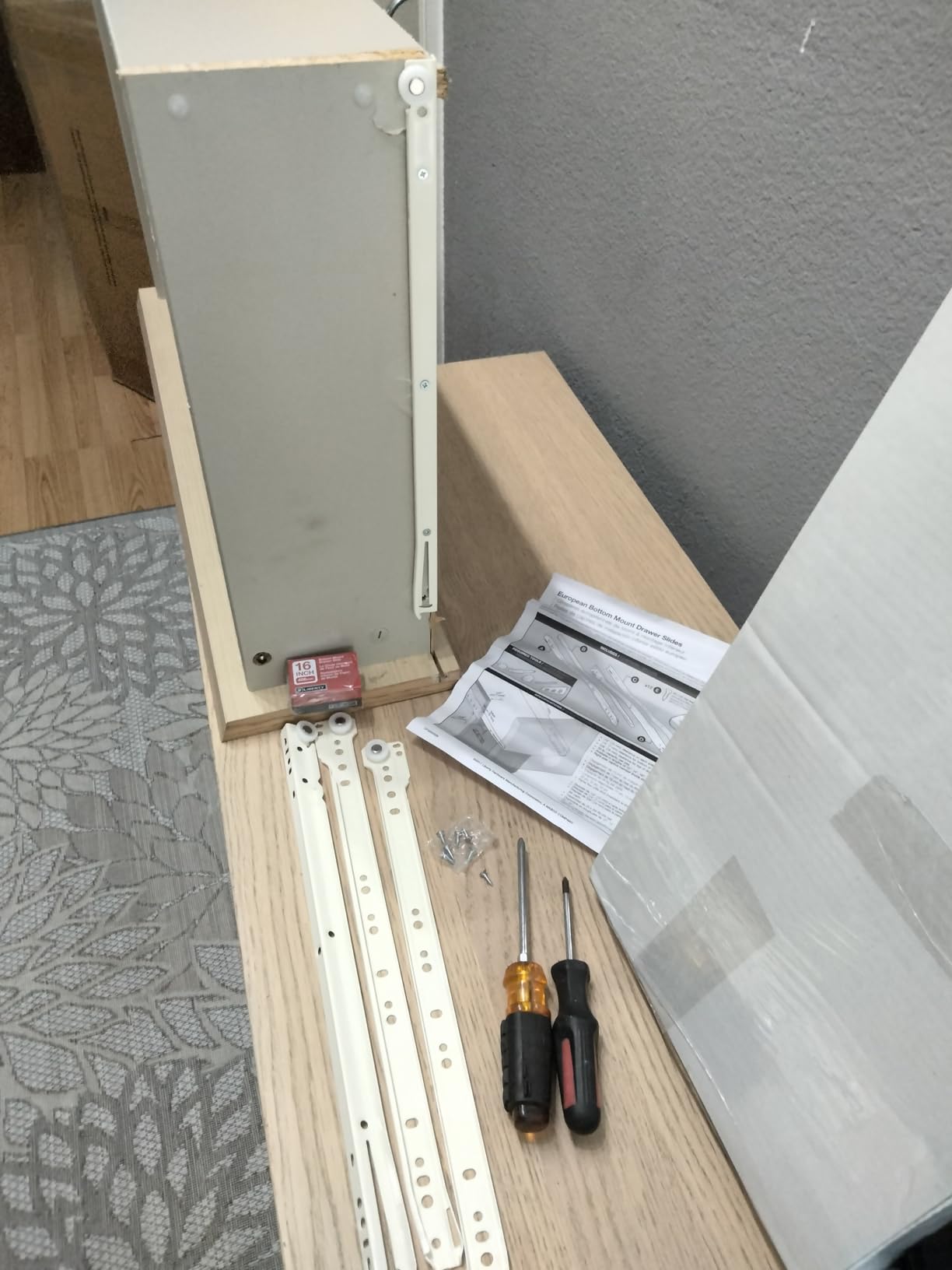 Liberty D68824C-W-TX 24-in Self-Closing Bottom Mount Drawer Slide (1-Pair) customer photo 2