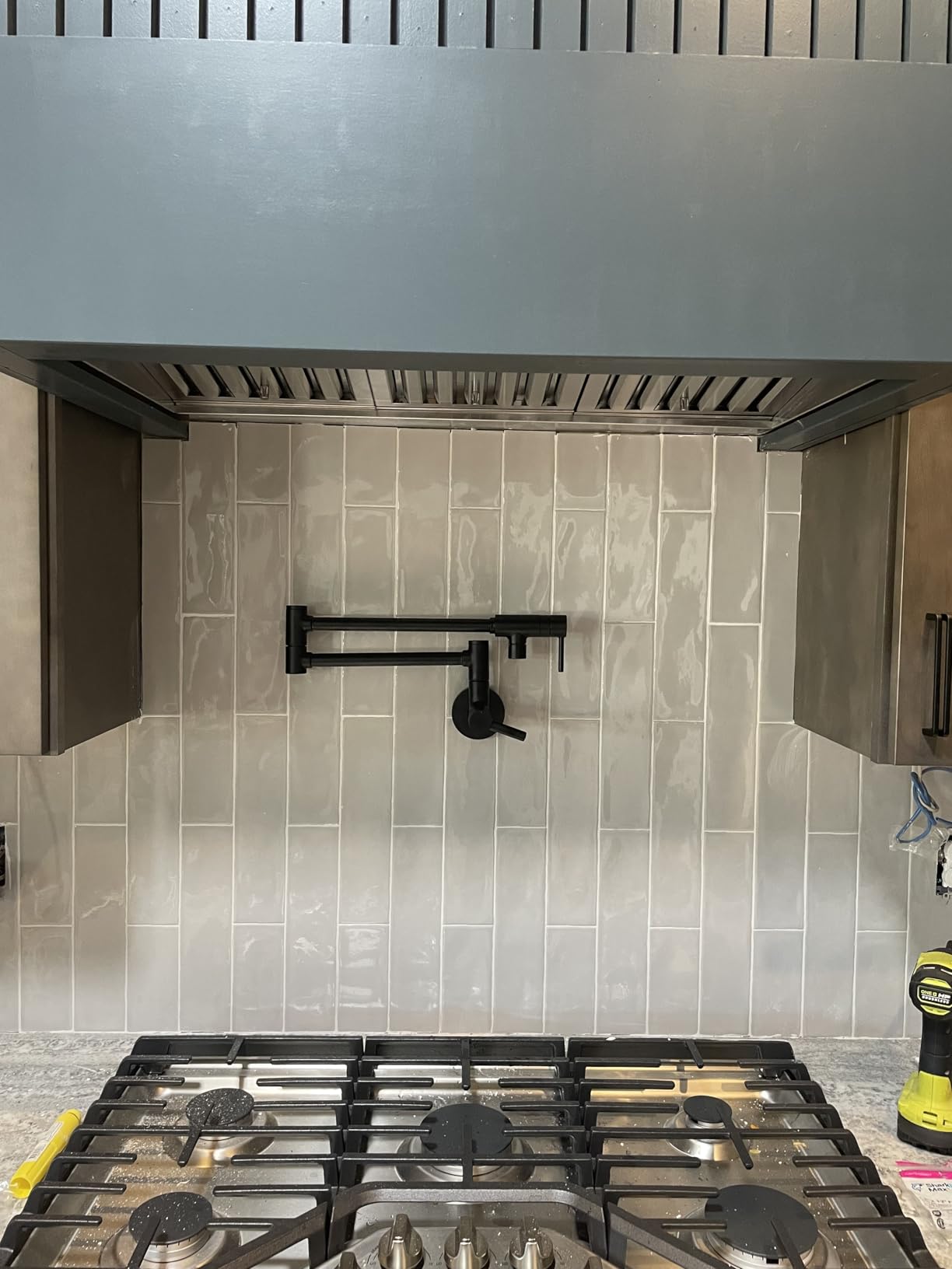 Moen Modern Spot Resist Stainless Wall Mount Swing Arm Folding Pot Filler, Double Jointed Kitchen Faucet, S665SRS customer photo 2