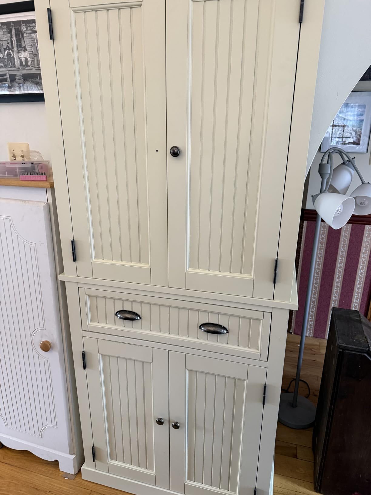 Homestyles Nantucket Natural Wood Pantry with Four Doors customer photo 1