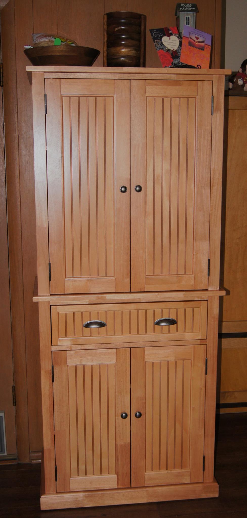 Homestyles Nantucket Natural Wood Pantry with Four Doors customer photo 2