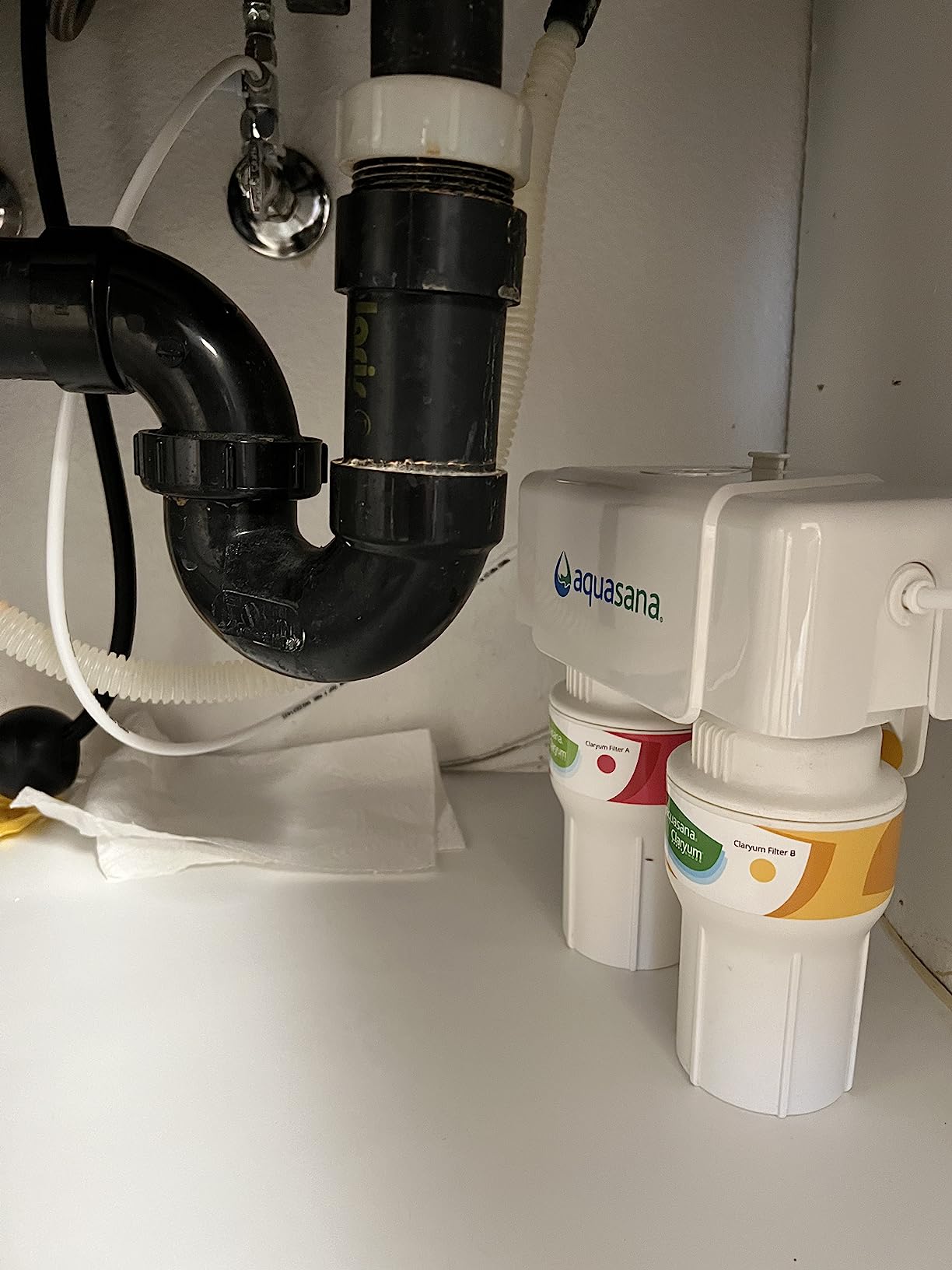Aquasana AQ-5200R Genuine Replacement | AQ-C2-R | 2 Stage Water Filters | WQA Certified to NSF Standards | Claryum Under Sink Filter | Reduces Up to 99.99% of PFAS, Lead & Chlorine customer photo 2