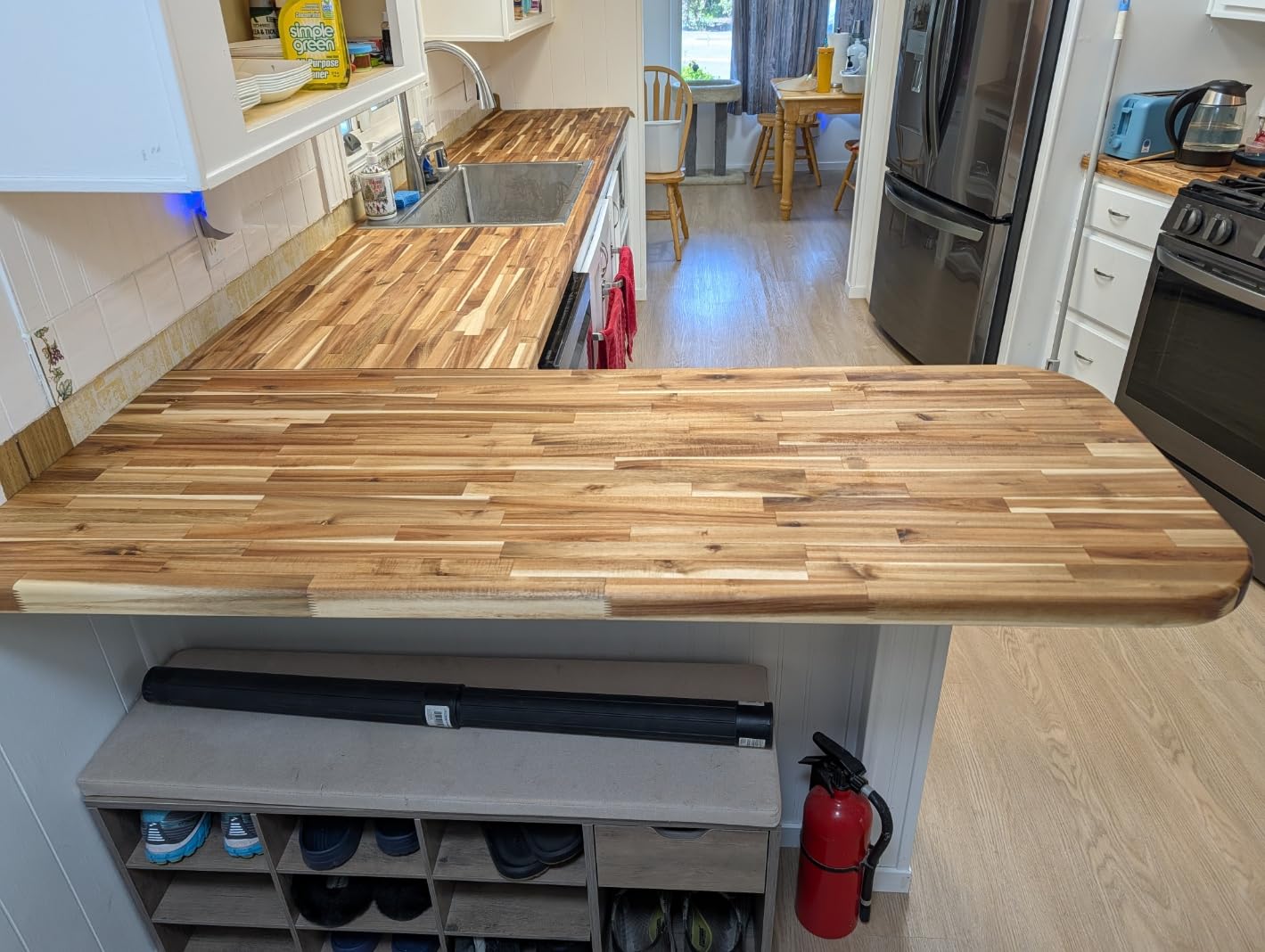 Real Milk Paint, Half and Half, Pure Tung Oil and Orange Peel Oil for Wood Finishing, Cutting Boards, Butcher Blocks, Food Grade, 32 oz. customer photo 1