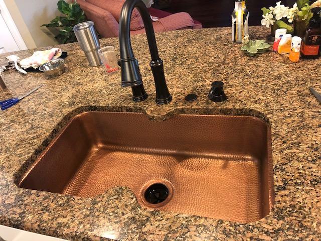 Sinkology SK202-30AC Transitional Orwell Undermount Handmade Solid Copper 30 In. Single Bowl Kitchen Sink In Antique Copper, 30-Inch, Hammered Antique Copper customer photo 2