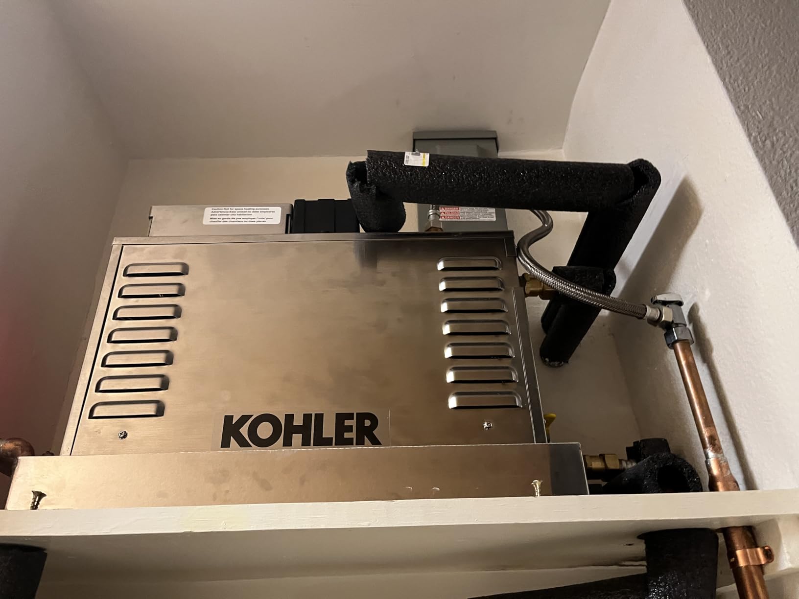 KOHLER 5525-NA Invigoration Residential Steam Generator with Fast-Response, Constant Steam and Power Clean, 5 kW customer photo 1