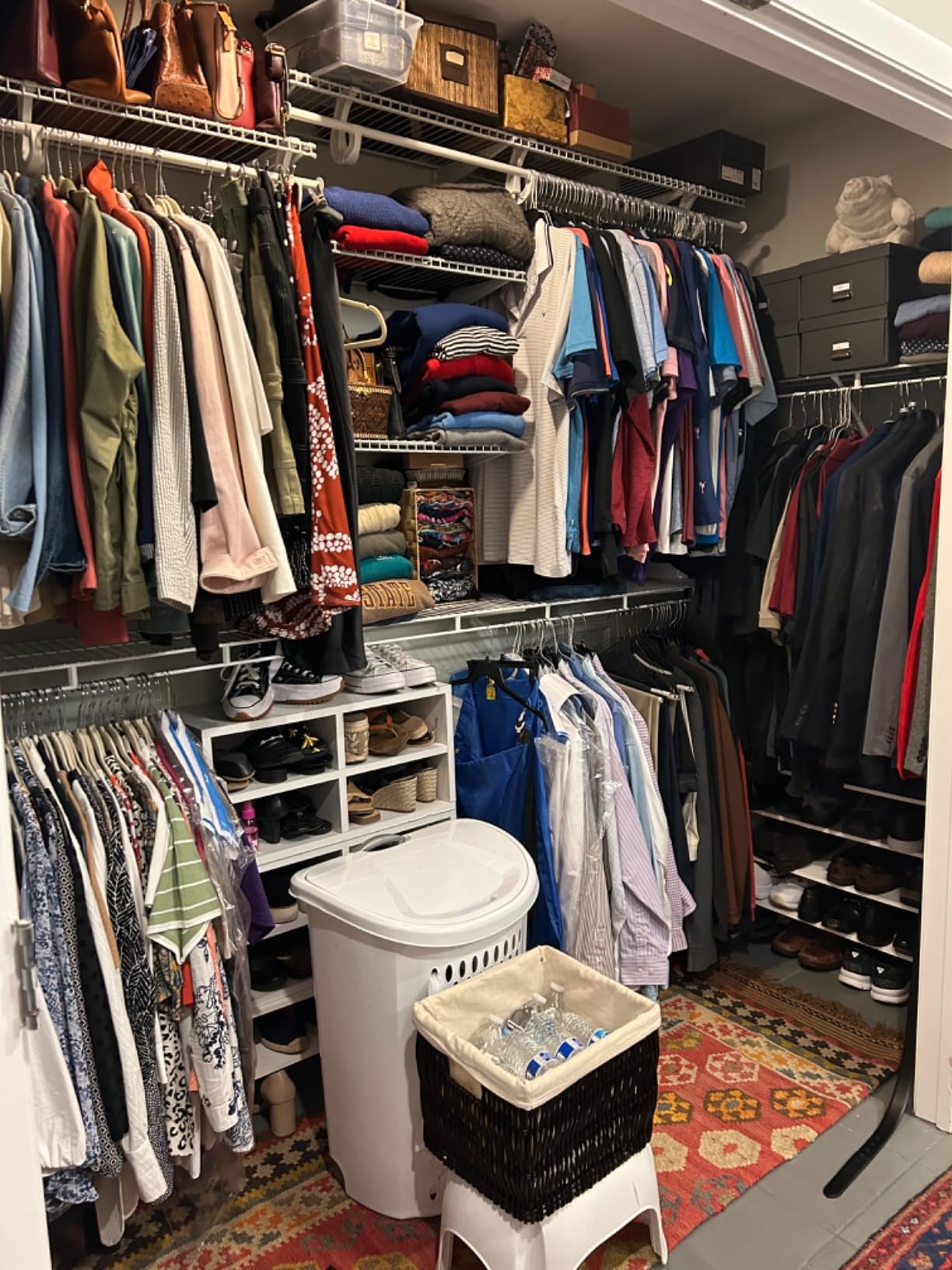 ClosetMaid ShelfTrack Wire Closet Organizer System, Adjustable from 7 to 10 Ft., With Shelves, Clothes Rods, Hardware, Durable Steel, White customer photo 2