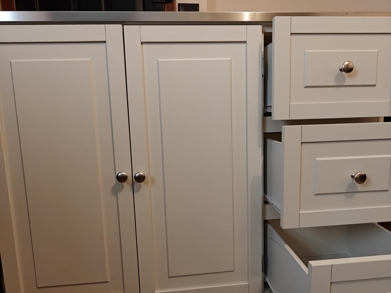 homestyles Dolly Madison Off-White Kitchen Cart customer photo 2
