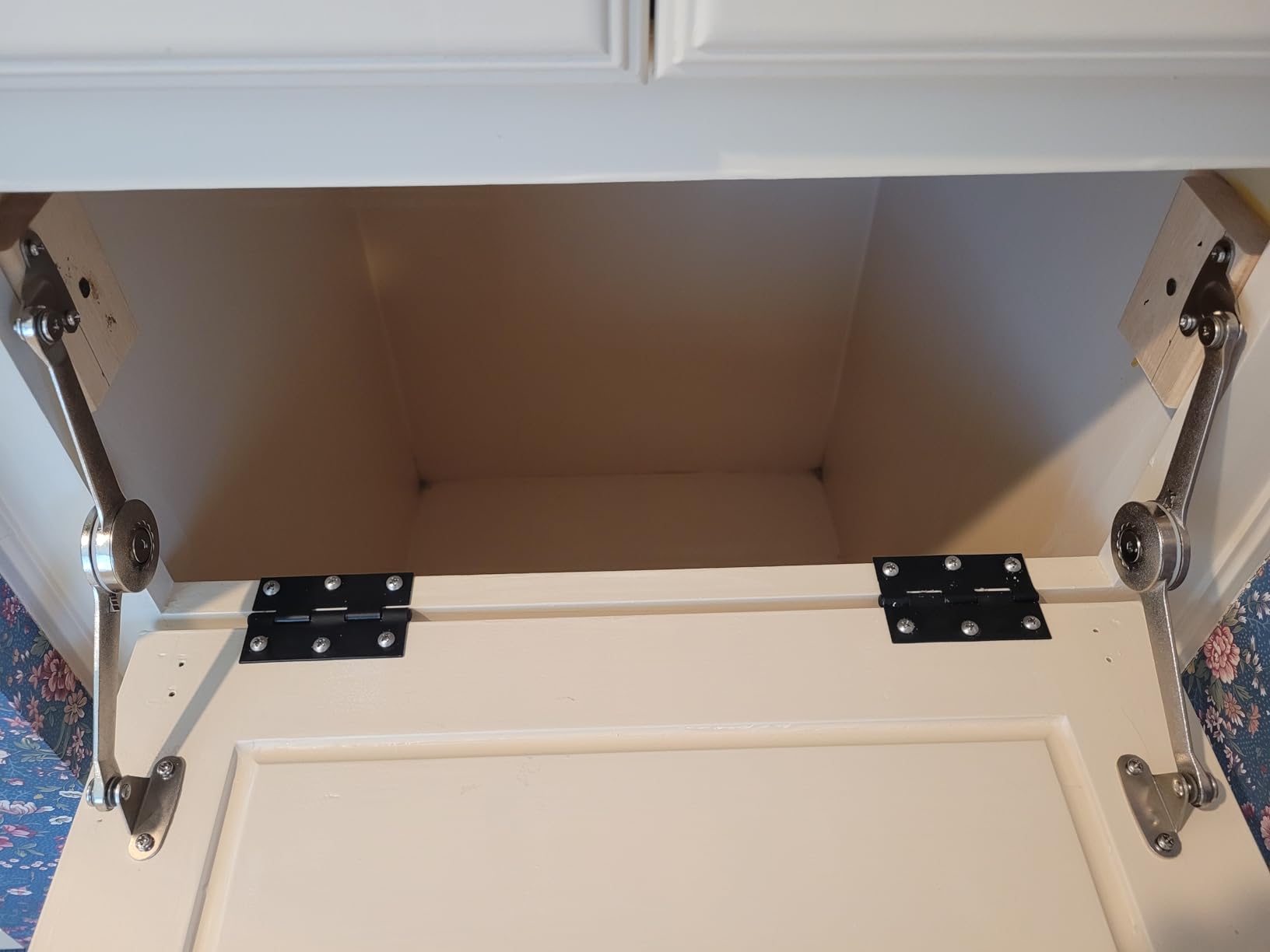 2 Packs [Upgraded] Qrity Cabinet Cupborad Furniture Door Lift Stay Support Hinge Damper - Support Up to 20KG - Opening Angle 75°/90°/110° - Come with Hex Key customer photo 2