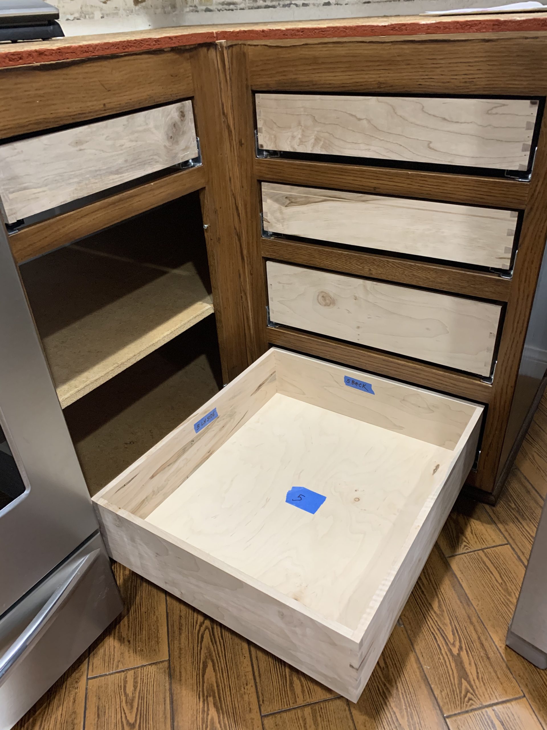 Blum TANDEM plus BLUMOTION Concealed Undermount Drawer Slides (Runners) Kit, 21-Inch, Full Extension, Soft-Close, Steel, 100 lb. Load Capacity for Wood Drawers (6 Kits) customer photo 2
