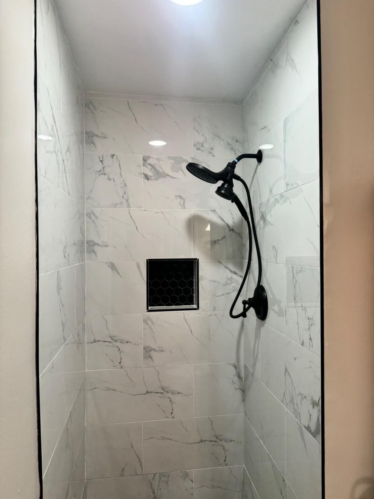 Over Mount Installation SHOWER CUBE Ready For Tile Waterproof Leak Proof Bathroom Recessed Shower Shelf Shower Niche Organizer Storage For Shampoo and Toiletry Storage (16