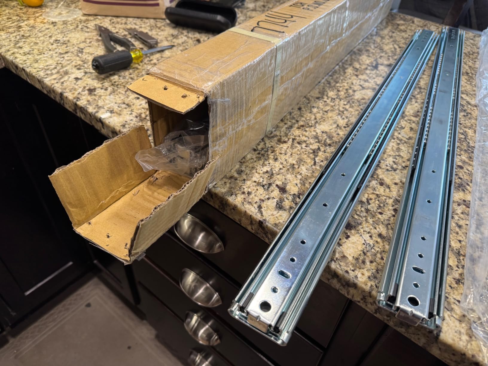 TCH Hardware 24 Inch Heavy Duty 250 lb Steel Drawer Slides - 3/4