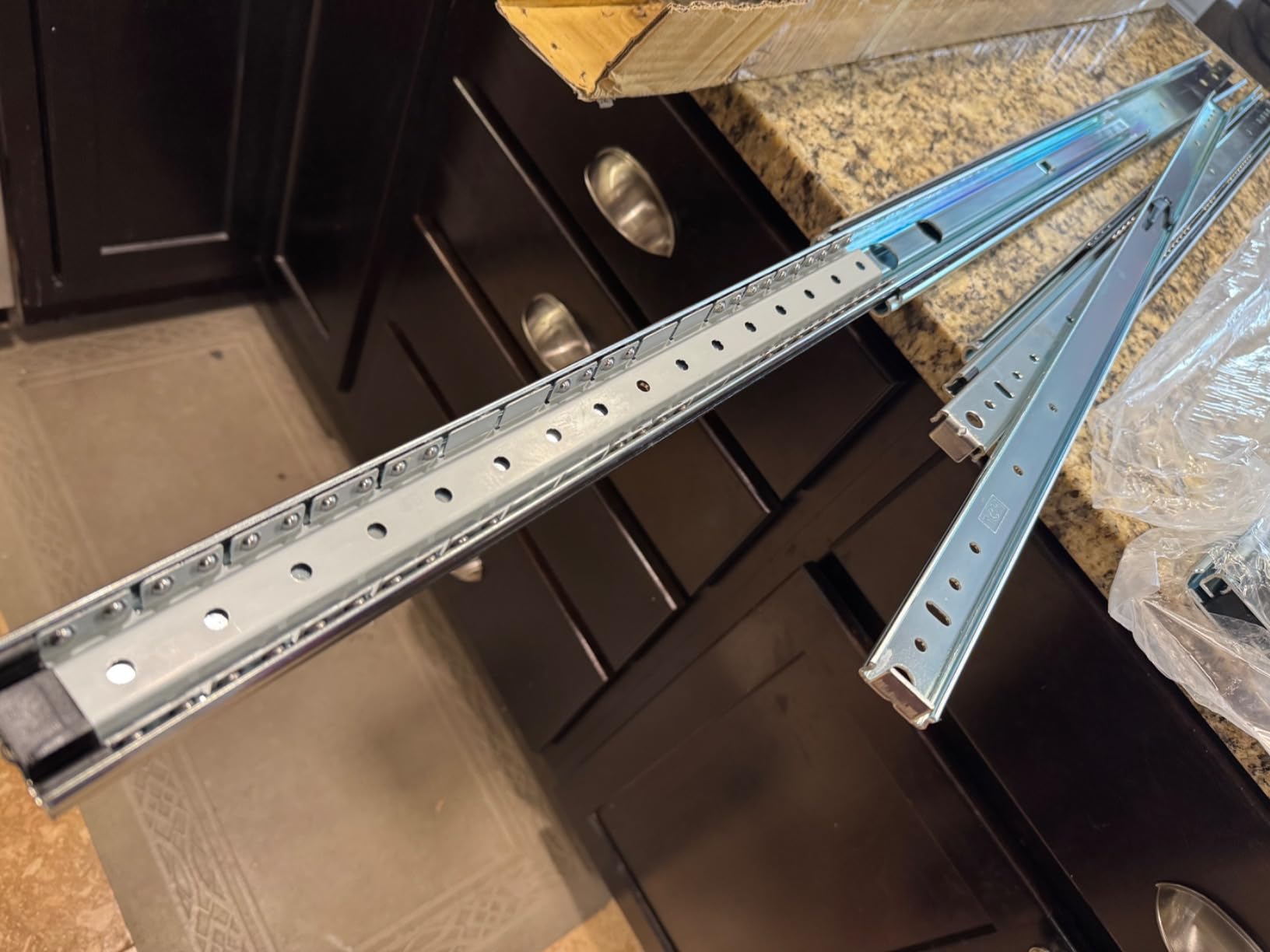 TCH Hardware 24 Inch Heavy Duty 250 lb Steel Drawer Slides - 3/4
