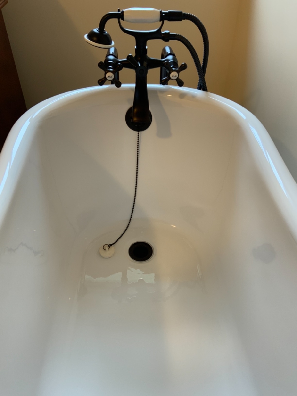 Kingston Brass CCK266K0 Kingston Freestanding Tub Faucet with Supply Line and Stop Valve, Matte Black customer photo 2