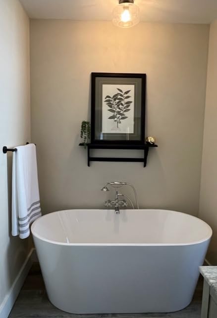 Sumerain Clawfoot Tub Faucet,3-Inch to 9-Inch Wall Mount Tub Faucets with Hand Shower Chrome Finish customer photo 2
