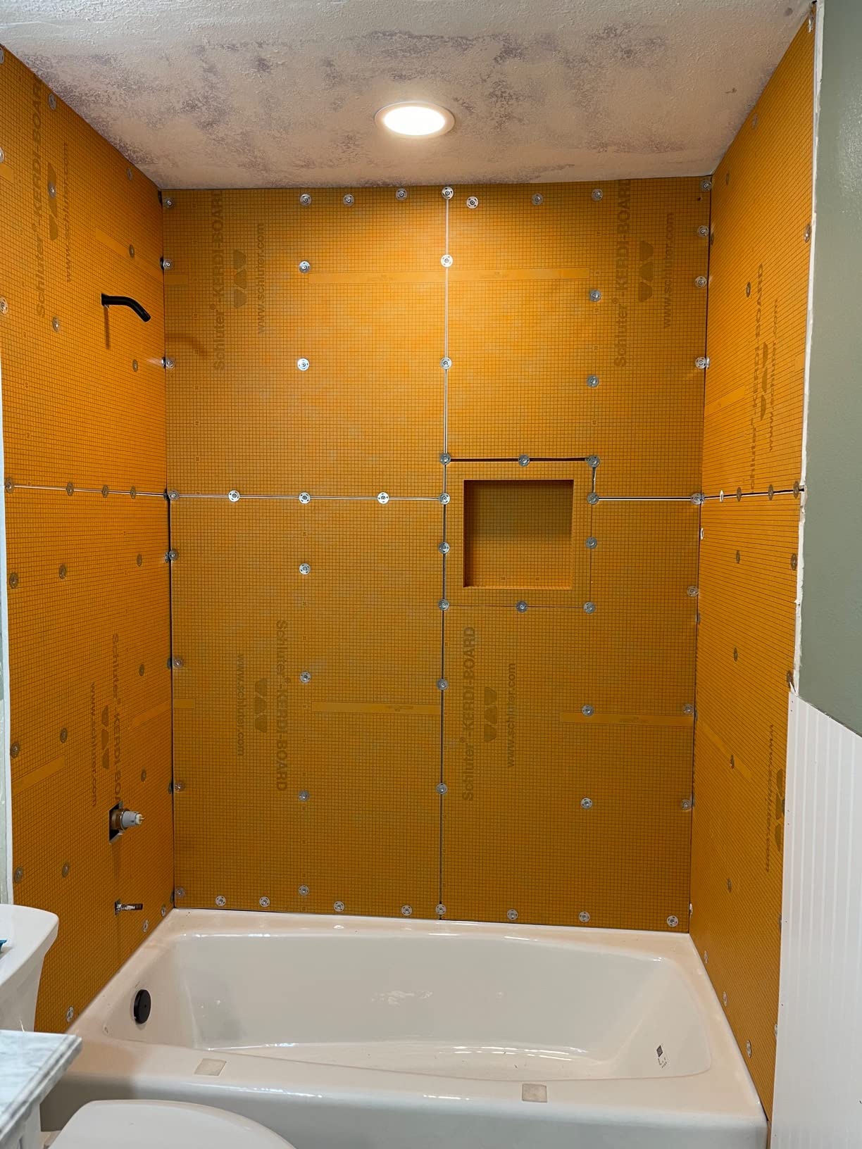 Schluter Kerdi Complete Bathtub and Shower Base Surround Kit with Sealant and Installation Accessories - Waterproof and Vapor Tight - KBKIT customer photo 1