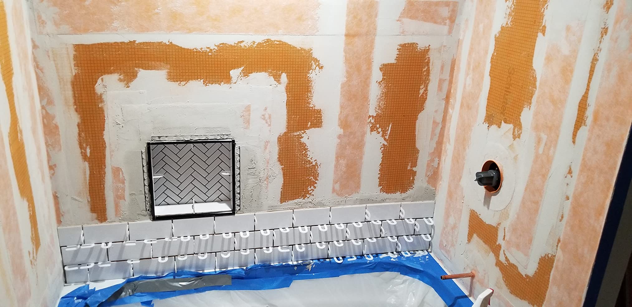Schluter Kerdi Complete Bathtub and Shower Base Surround Kit with Sealant and Installation Accessories - Waterproof and Vapor Tight - KBKIT customer photo 2