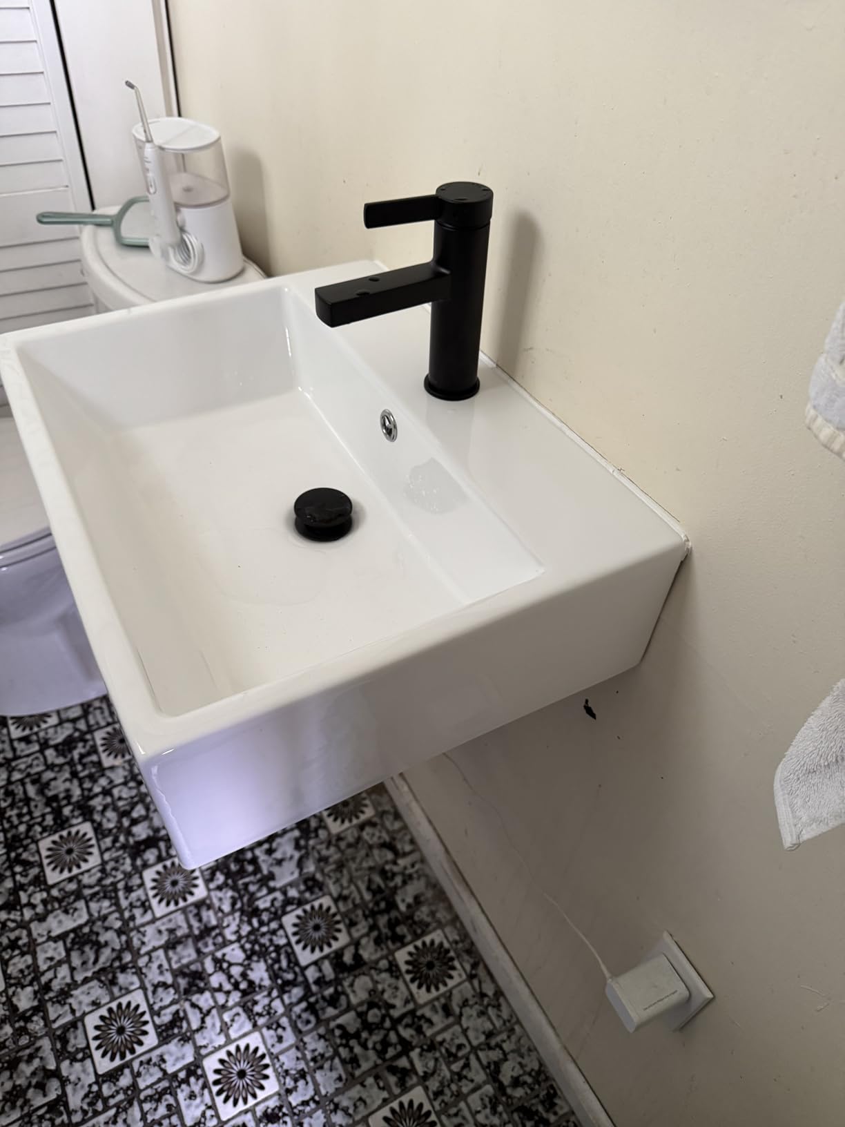 Lordear Vessel Sink Rectangle 19 Inch Bathroom Sink,Rectangular Modern Above Counter Bathroom Sinks White 19x15 Inch Porcelain Ceramic Vessel Vanity Sink Art Basin customer photo 1