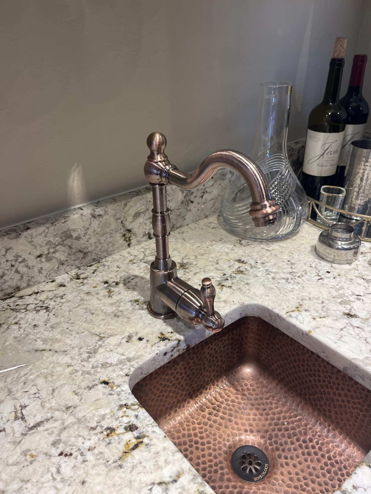 Monarch Abode Kitchen & Bar Sink - 12-inch Glasgow Dual Mount Drop in Bar Prep Sink, Hand Hammered Pure Copper Sinks, Drop in or Undermount Kitchen Sinks, Decorative Single Dual Mount Bowl customer photo 2