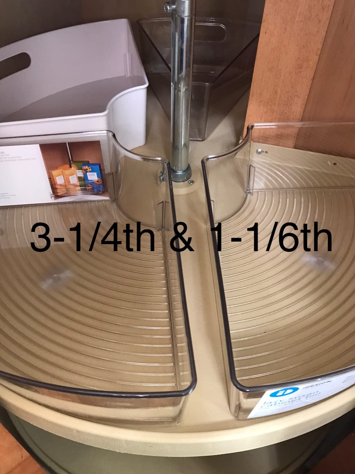 Oubonun Lazy Susan Organizers Set of 4, 10.2