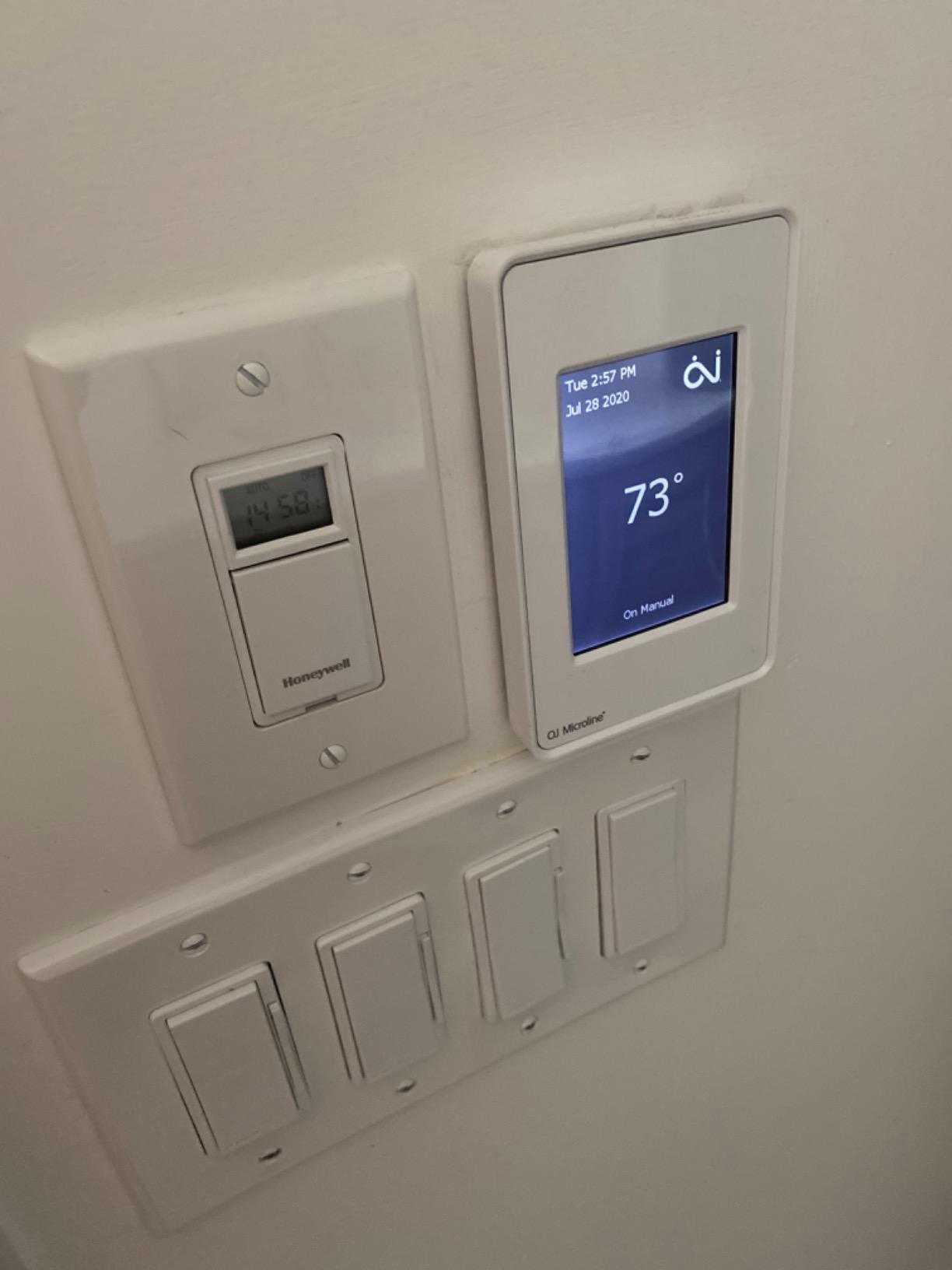 OJ Microline UDG4 Touchscreen Programmable Heated Floor Thermostat w/Class A GFCI - 120/240v Radiant Heat Thermostat - Dual Sensing - Includes Floor Sensor - 3-Year Warranty & USA Product Support customer photo 1