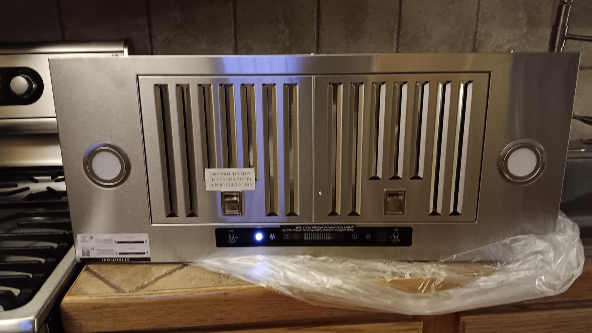 IKTCH 30 inch Built-in/Insert Range Hood 900 CFM, Ducted/Ductless Convertible Duct, Stainless Steel Kitchen Vent Hood with 4 Speed Gesture Sensing&Touch Control Panel(IKB01-30) customer photo 2