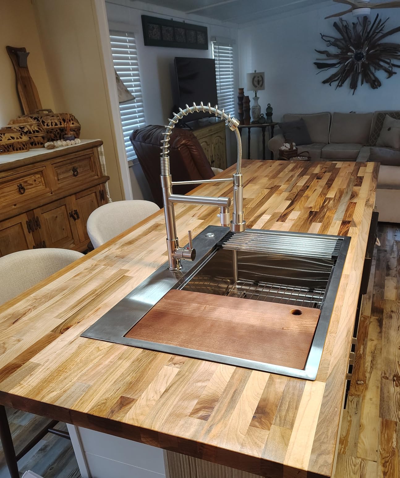 Global Industrial Workbench Top - Maple Butcher Block Square Edge, 96